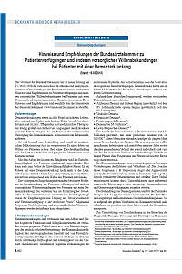 Titelbild der Empfehlungen der Bundesärztekammer für Patientenverfügungen und anderen vorsorglichen Willensbekundungen bei Demenzerkrankten.