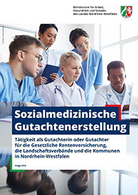 Titelblatt der Broschüre "Sozialmedizinische Gutachtenerstellung"