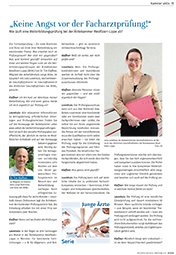 Zeigt das Bild des Artikels aus dem Westfälischen Ärzteblatt.