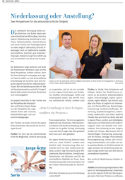 Titelbild eines Magazinartikels über junge Ärztinnen und Ärzte in Westfalen-Lippe.