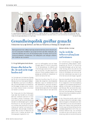 Titelbild eines Magazinartikels über junge Ärztinnen und Ärzte in Westfalen-Lippe.