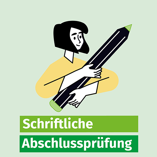 Illustration zur schriftlichen Abschlussprüfung.
