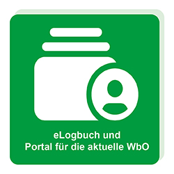 Button "eLogbuch und Portal für die aktuelle WbO"