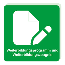 Button "Weiterbildungsprogramm und -zeugnis"