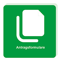 Kachel „Antragsformulare“ mit Dokumentensymbol.