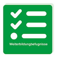 Hier gelangen Sie zum Menüpunkt Weiterbildugnsbefugnisse. 