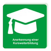 Hier gelangen Sie zum Menüpunkt Anerkennung einer Kursweiterbildung.